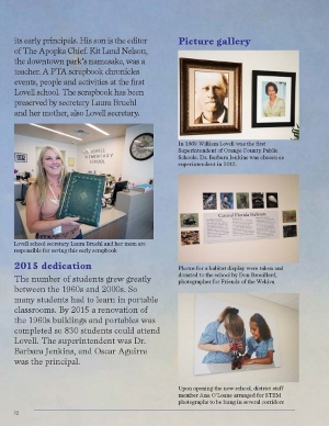 Lovell school secretary Laura Bruehl and her mom are responsible for saving this early scrapbook. Lovell school secretary Laura Bruehl and her mom are responsible for saving this early scrapbook.