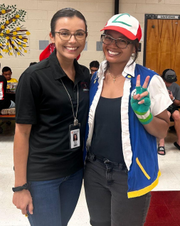 Assistant Principal Rosa and Pokemon Trainer