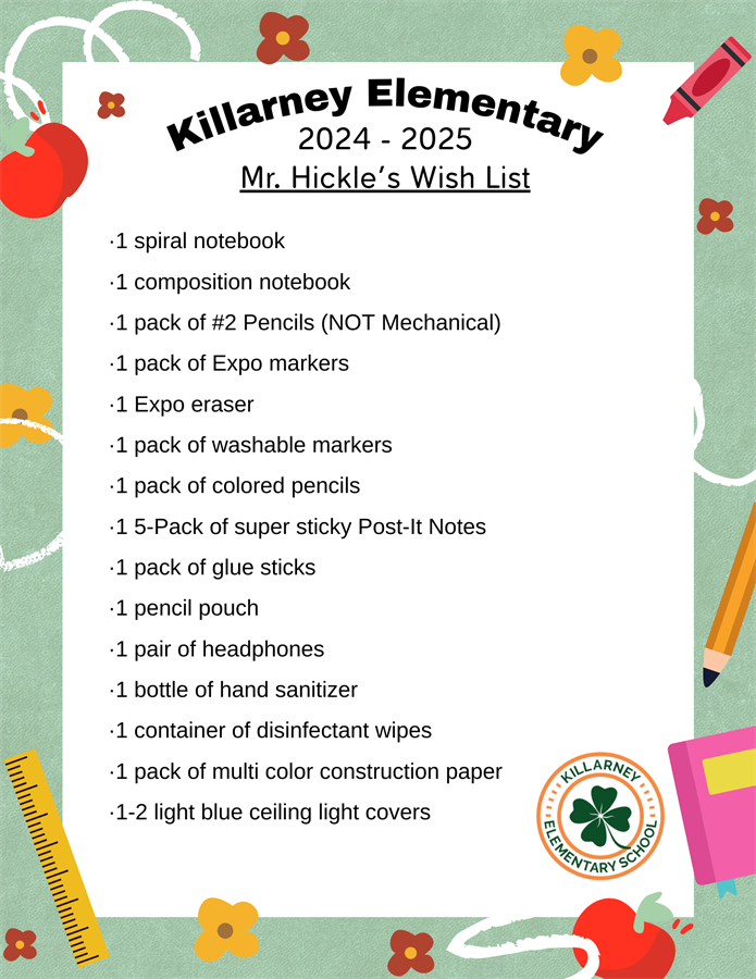 EBD Supply List EBD Supply List