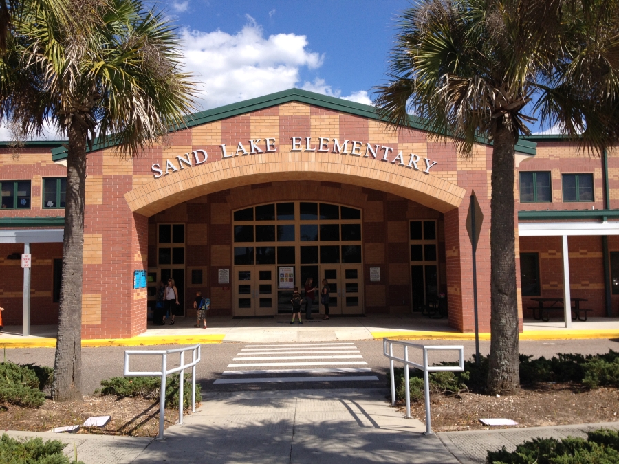 Front Entrance to Sand Lake Elementary