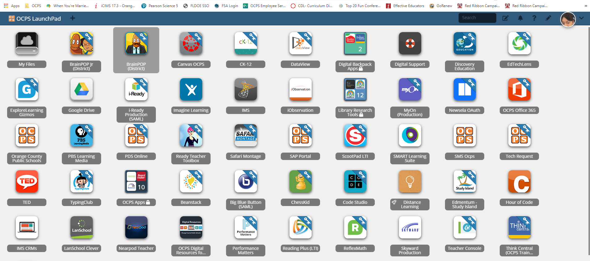 Screen shot of Launch Pad home page Screen shot of Launch Pad home page