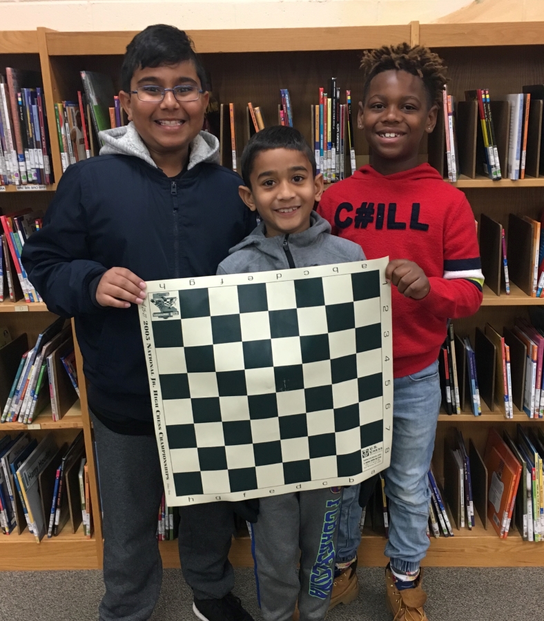 TES students who placed in OCPS Chess Tournament