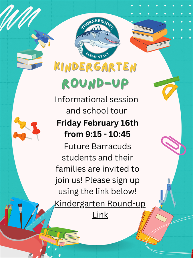 Kindergarten Round-up is February 16th