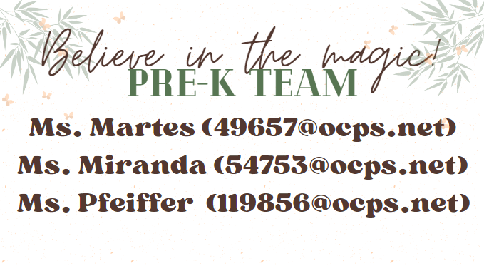 Pre-K Team