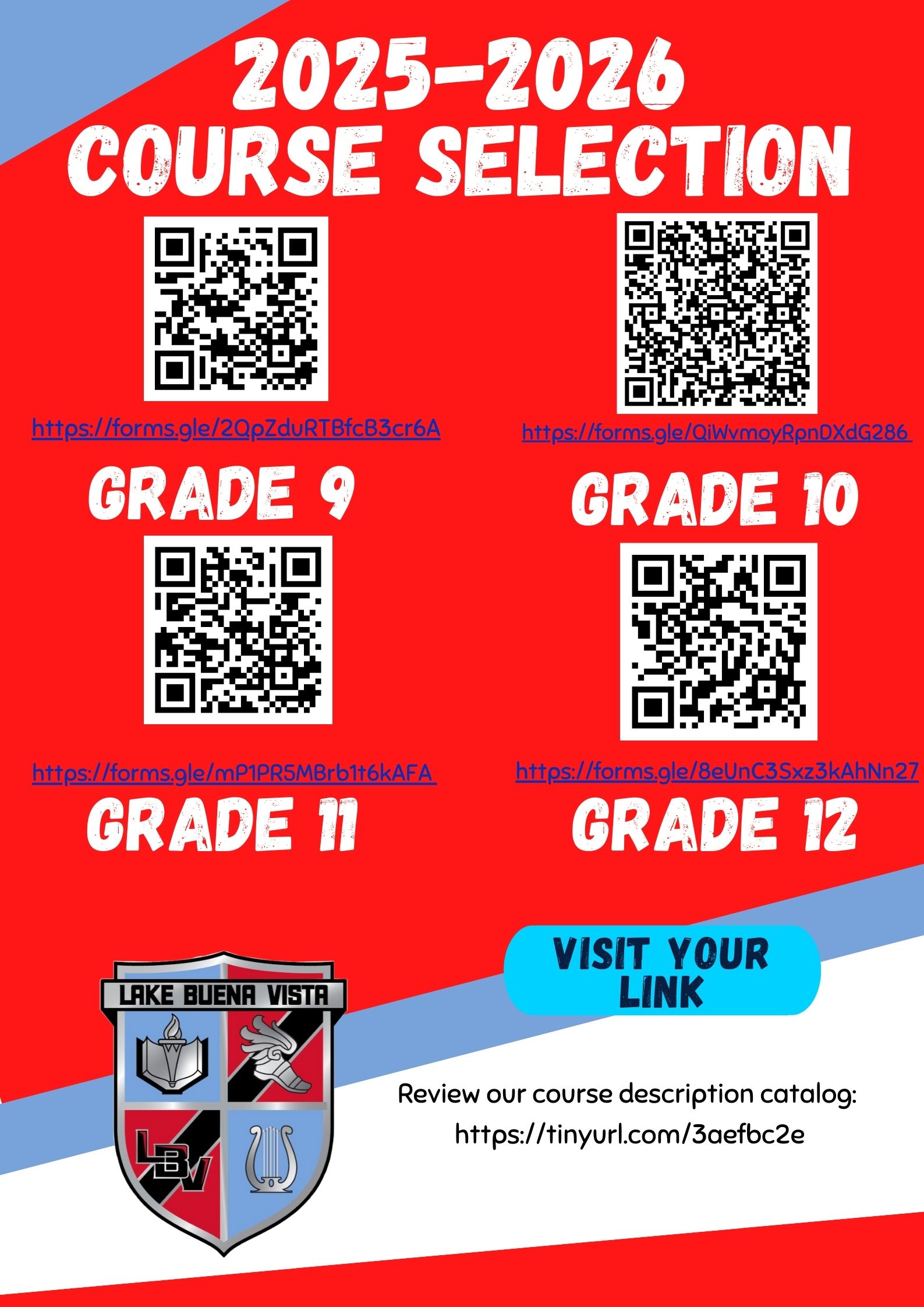 Course Selection QR Codes
