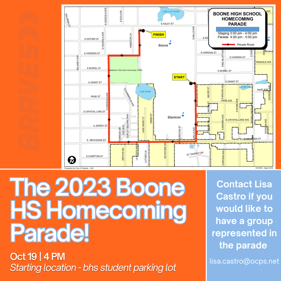 Homecoming Parade Route Homecoming Parade Route