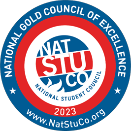 Picture of National Gold Council of Education 2023 Red, White and Blue circle emblem