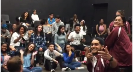 Students in Theatre Class