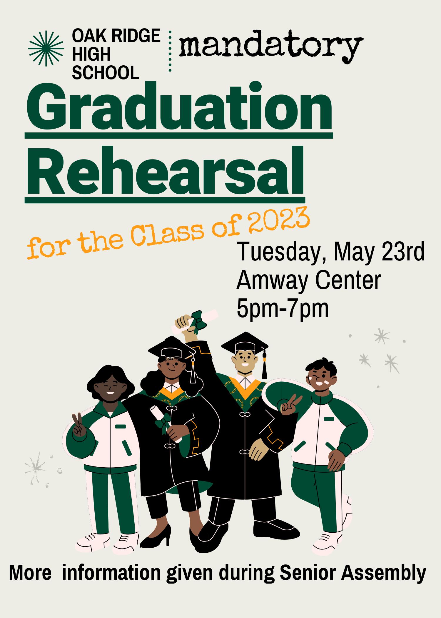 Graduation Rehearsal Save the Date
