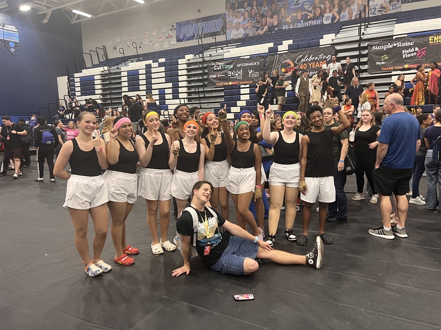 Guard at the Dr.Phillips competition where they won 1st place.