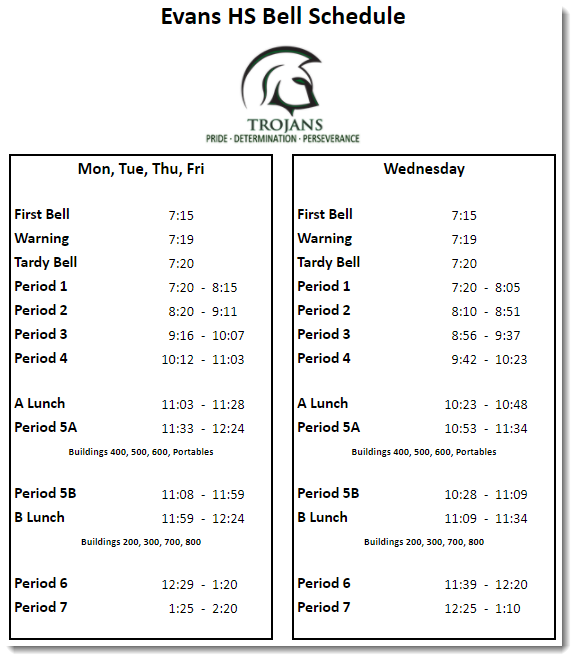 Bell Schedule