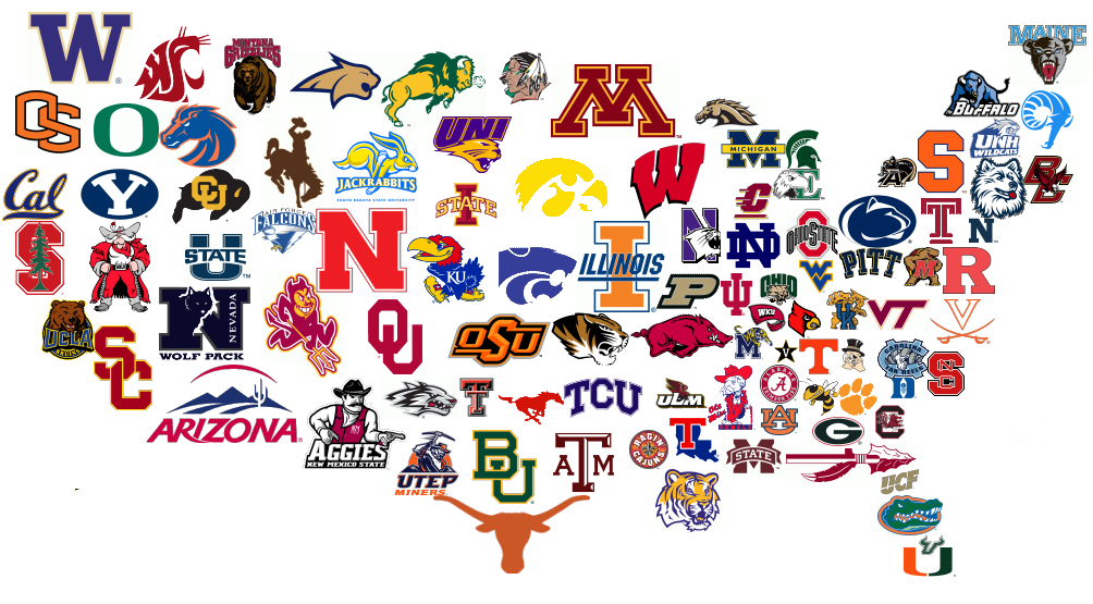 college us map college us map