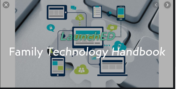 Image of the LaunchED family handbook that provides information to parents of OCPS