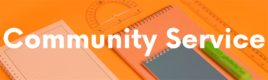 community service banner