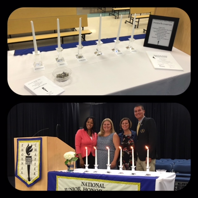 Table and Podium with Ms Reilly and IMS Admin
