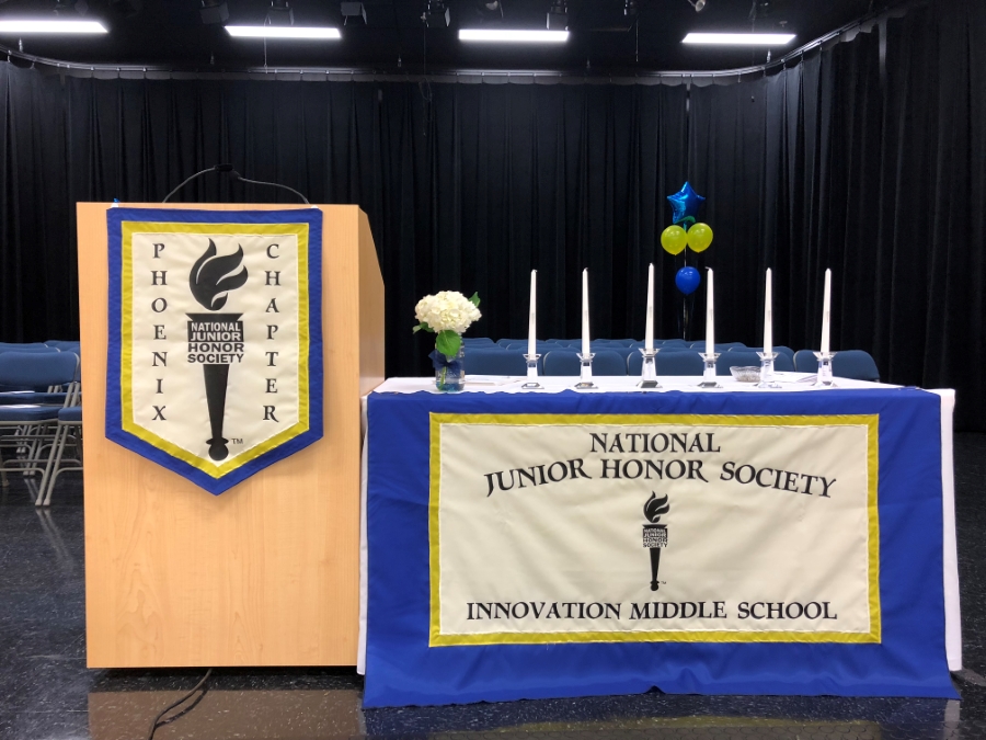 Podium and Table from Induction Ceremony