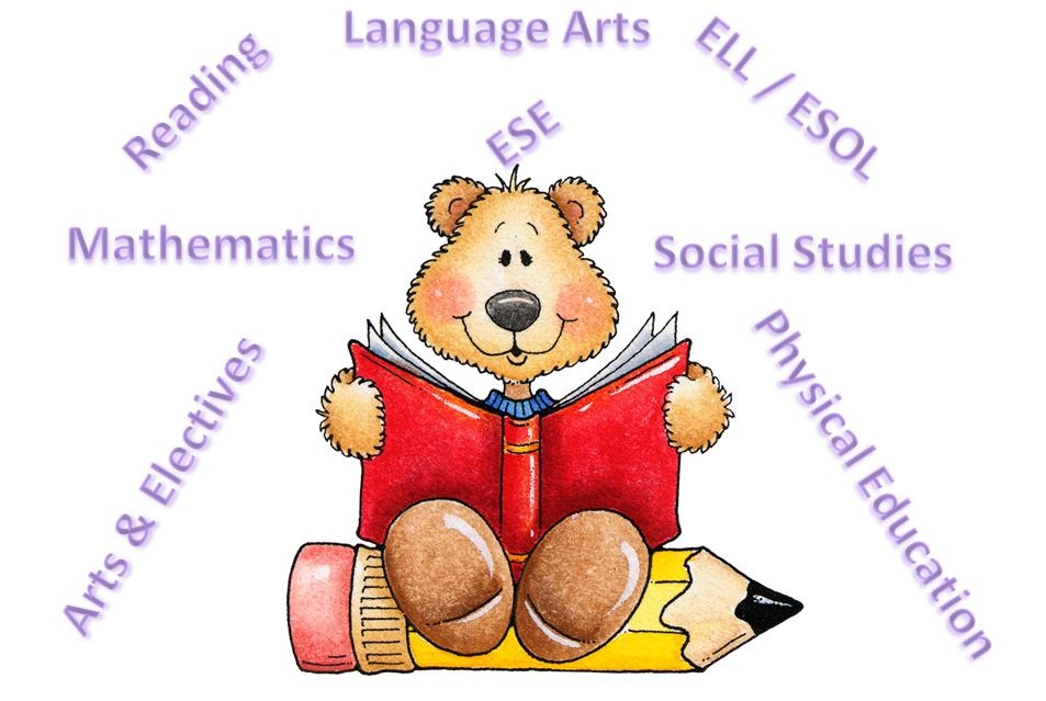 Subject areas include: Reading, Language Arts, ELL/ESOL, ESE, Mathematics, Social Studies, Physical Education, Arts, & Electives