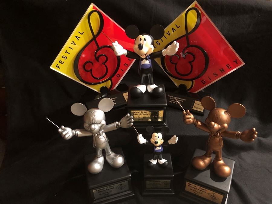 Tropies Earned by the Chorus Tropies Earned by the Chorus