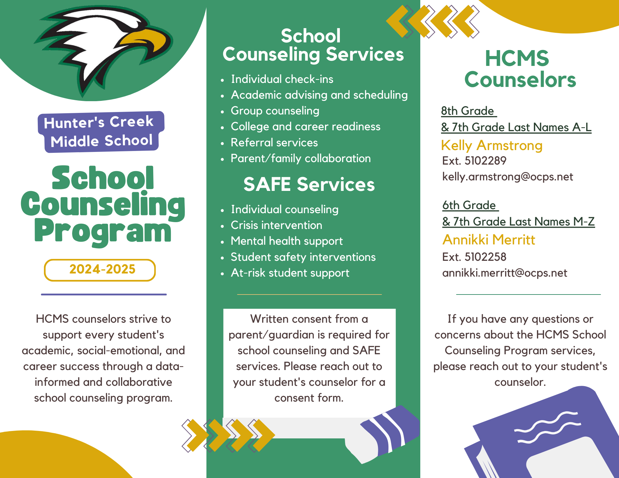 HCMS School Counseling Brochure