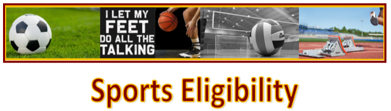 Sports Eligibility Banner Sports Eligibility Banner