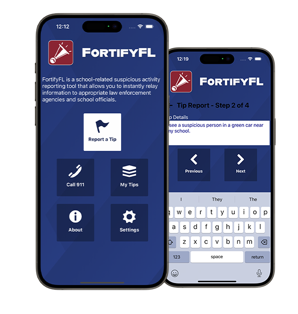 Examples of Fortify Florida on mobile devices Examples of Fortify Florida on mobile devices