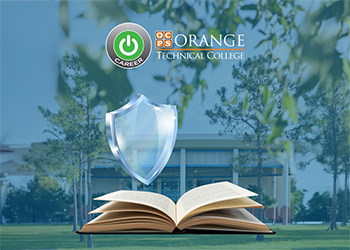 Students walking on campus