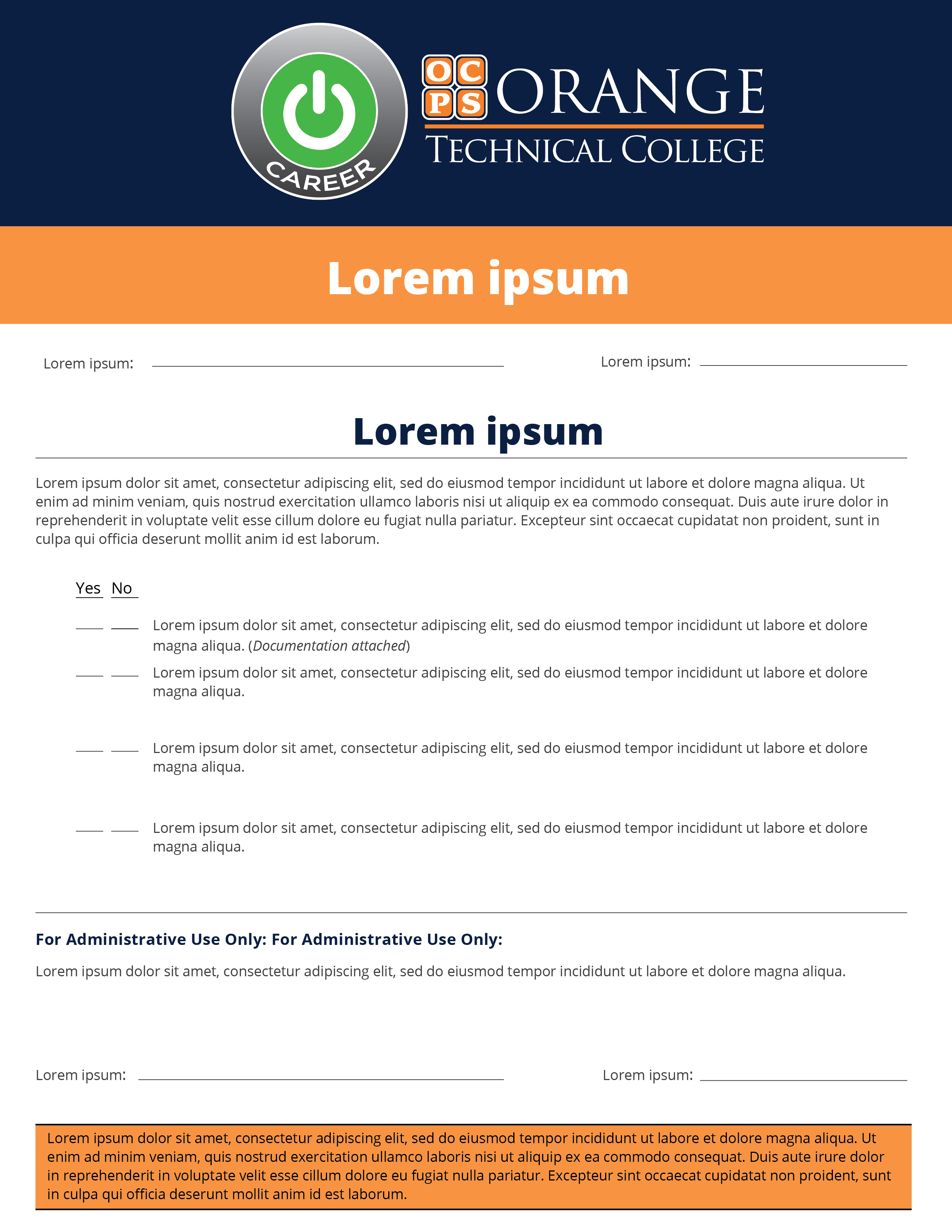 Stationery example #1