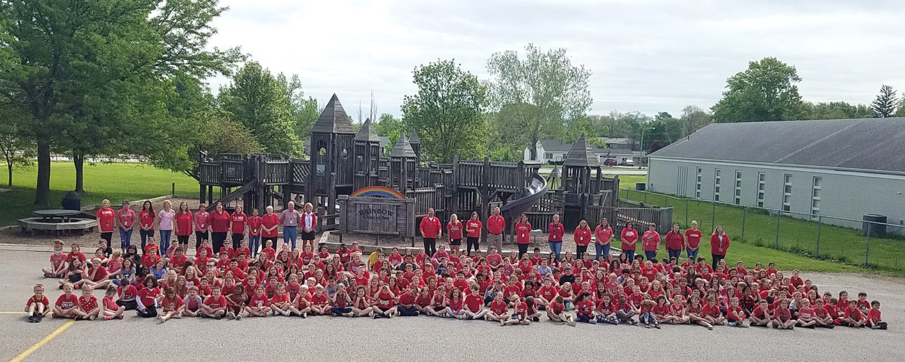 entire school group shot