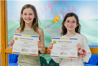 Vernon fourth graders Katie Dunne and Kira Scanlon earned 1st place in the Elementary Division of the 2025 Long Island Spring Stock Market Game. thumbnail266527