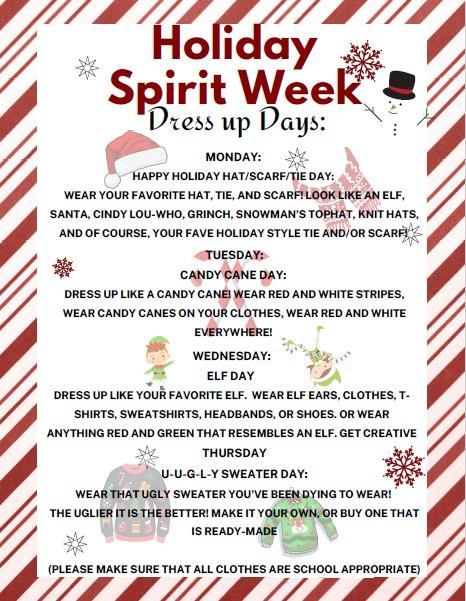 Holiday Spirit Week