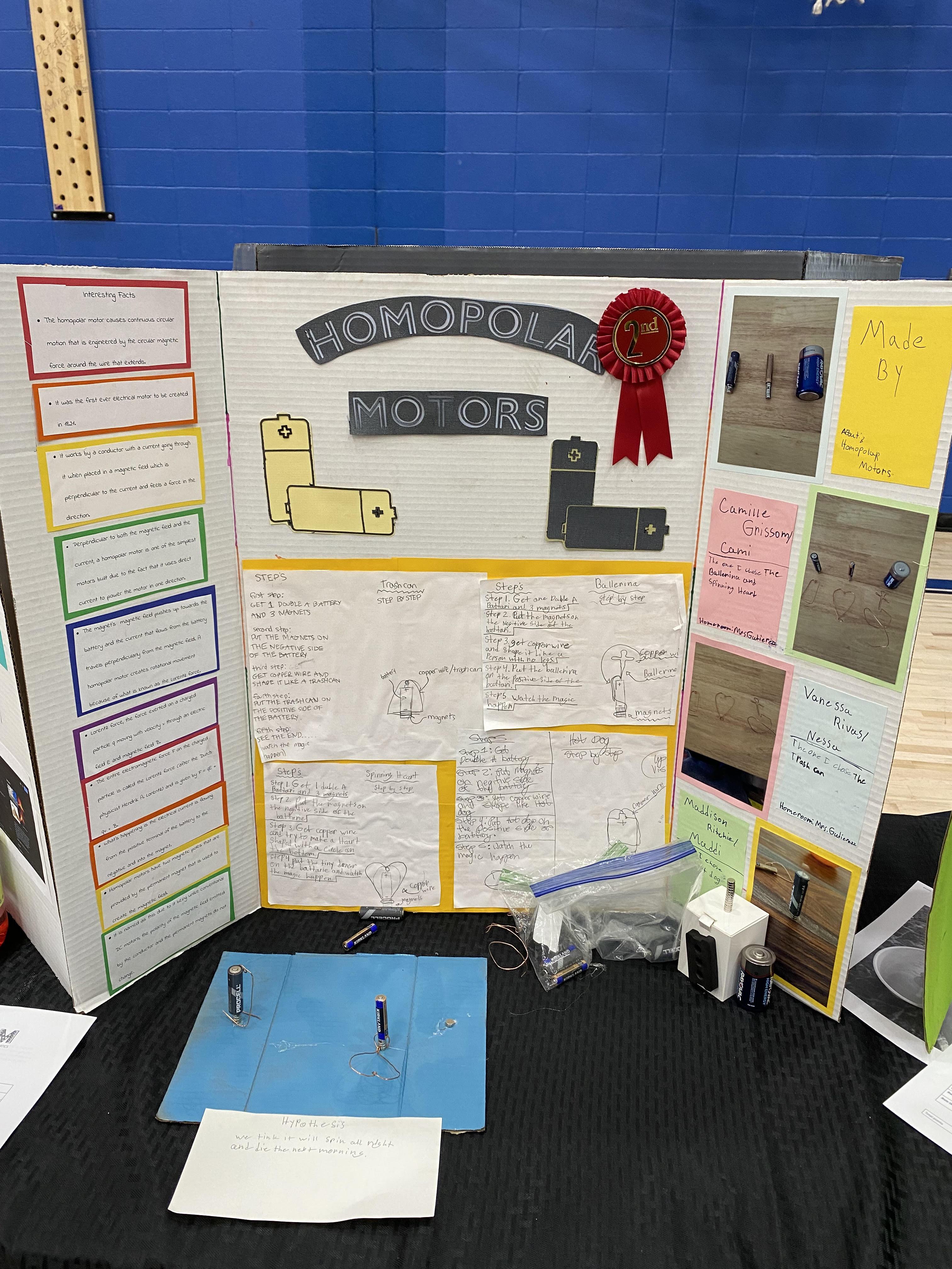 2nd Place Science Fair Winner