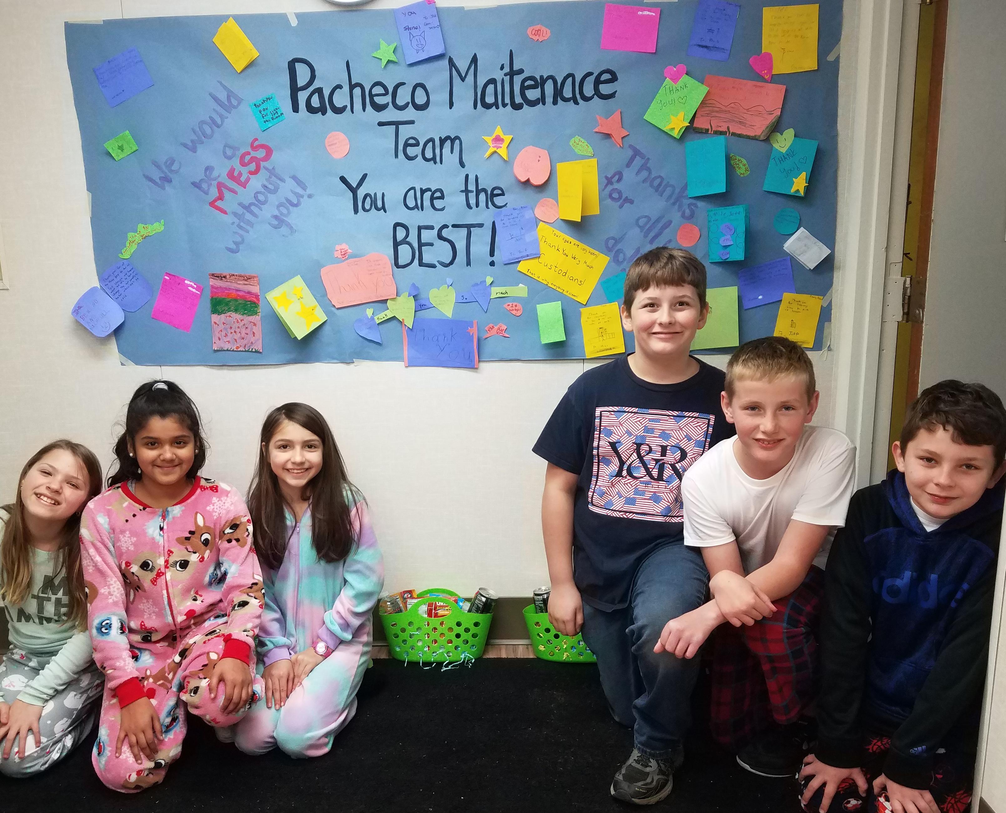 RAK Pacheco Students Thank Maintenance