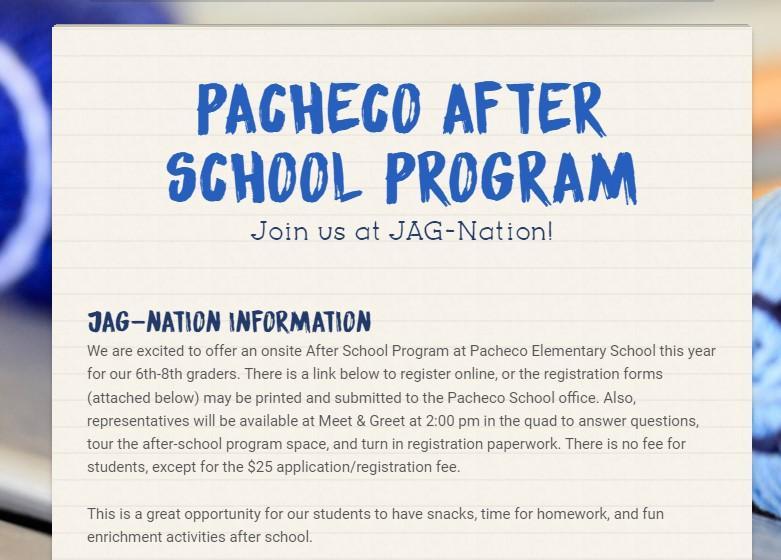 Pacheco After School Program