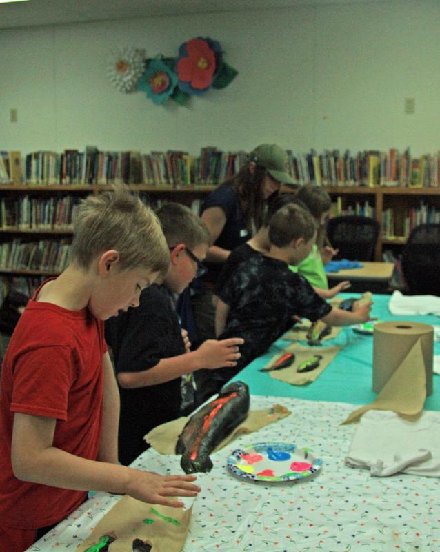 Students Painting Dead Fish