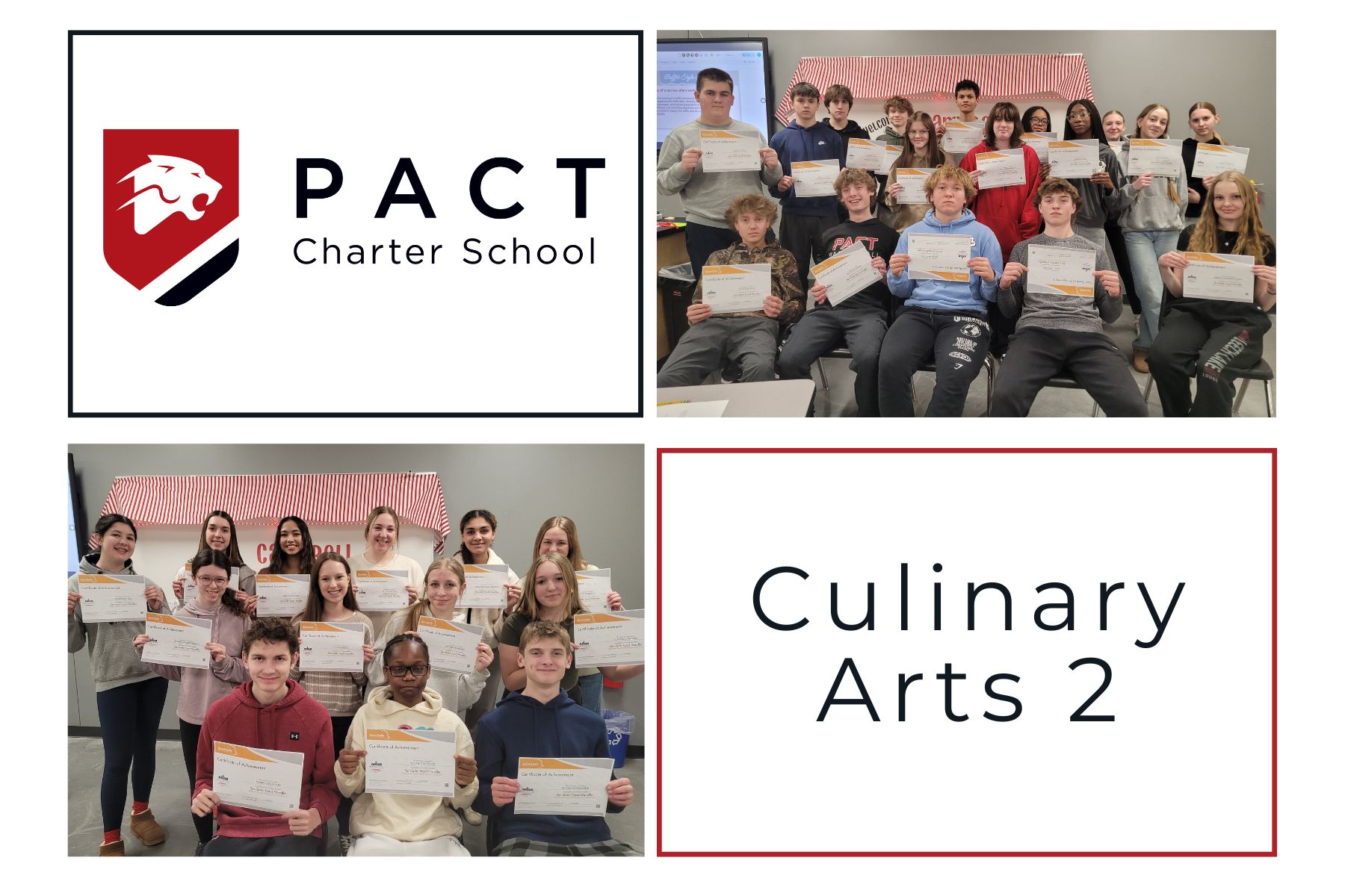 PACT Culinary Students Earn ServSafe Food Handler Certification