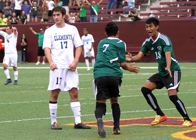 This is the image for the news article titled BOYS SOCCER: Chasing History, Eagles Fall Just Short in Region Title Game