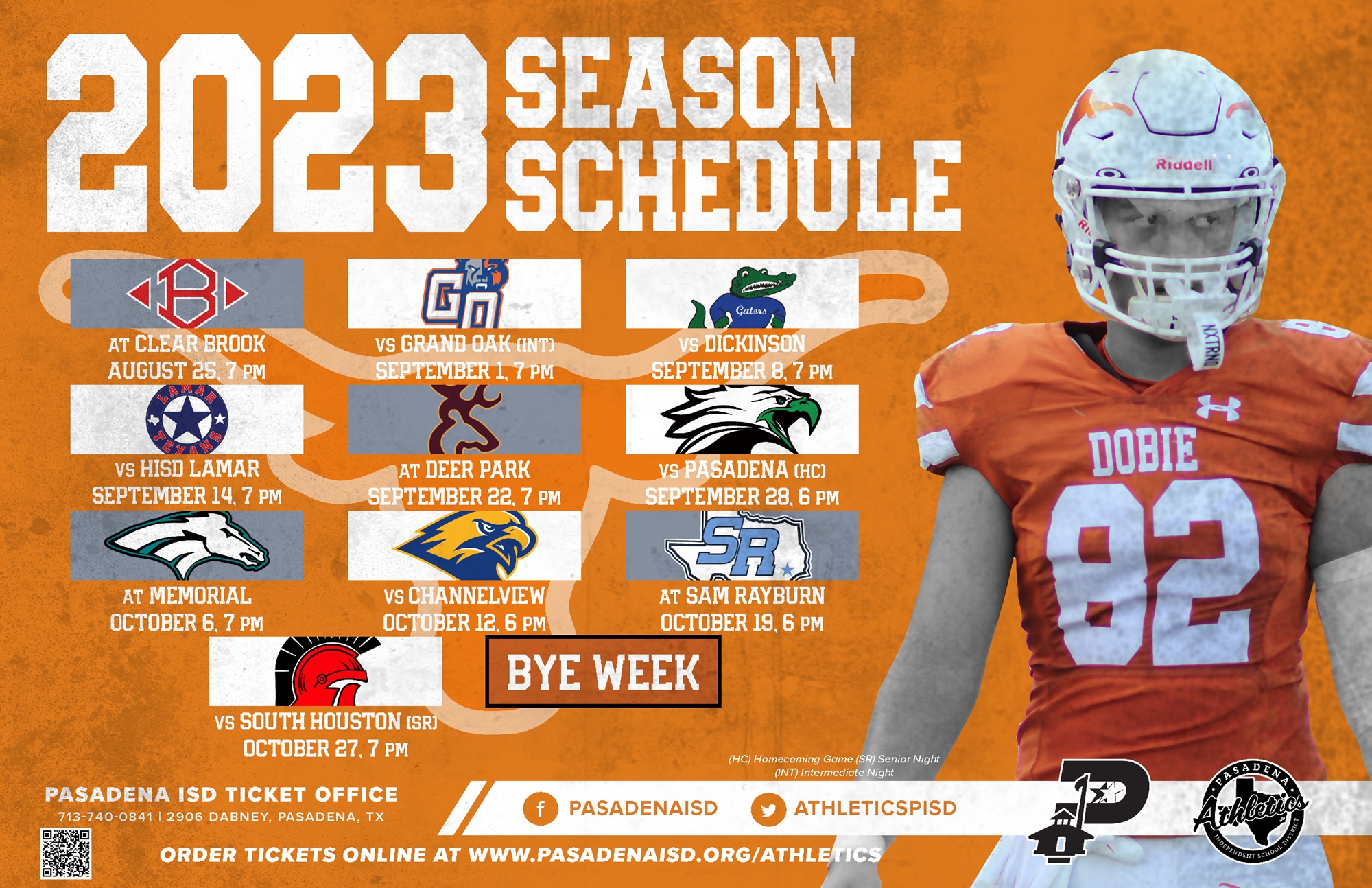 Dobie Football Schedule 2023