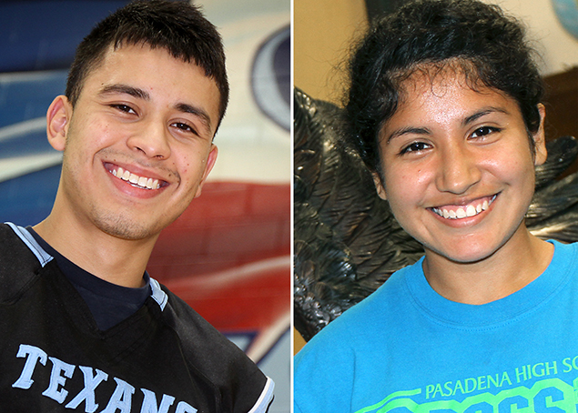 This is the image for the news article titled Eagles' Morgado, Texans' Perales Named Hall of Fame Scholarship Recipients