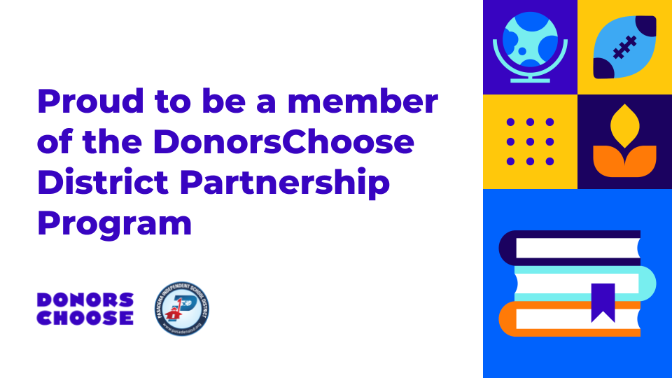 DonorsChoose and PISD Partnership Logo