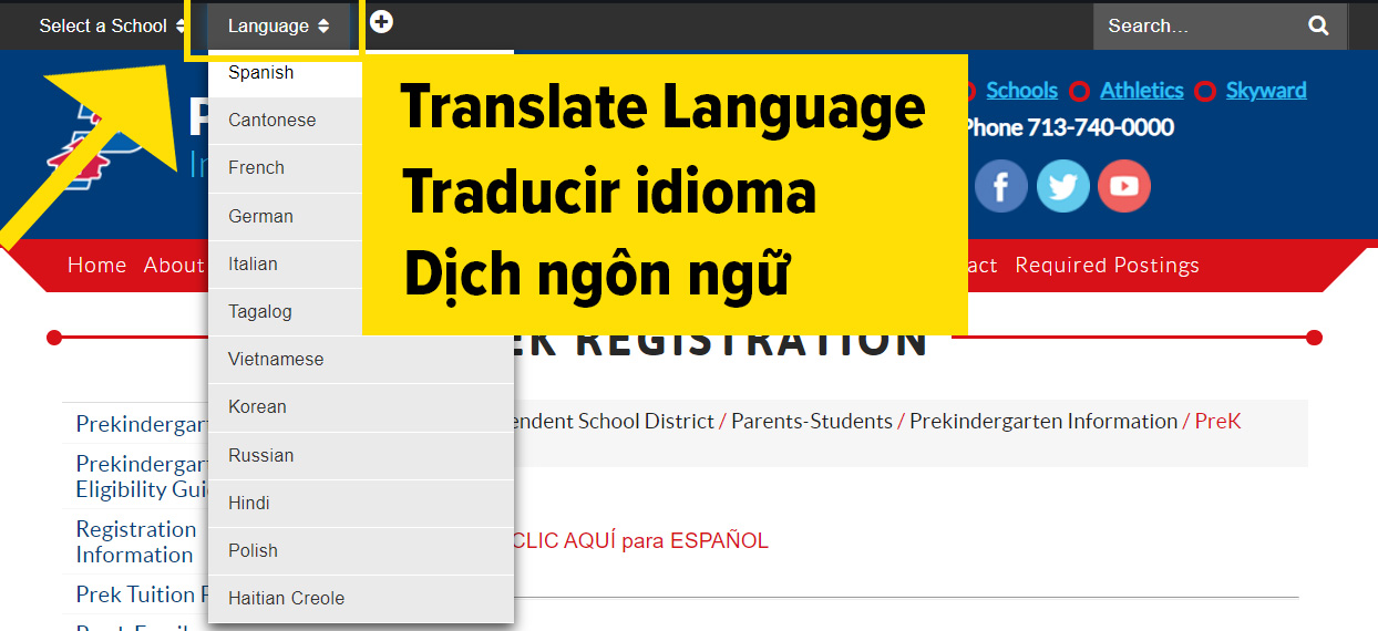 Translate Webpage