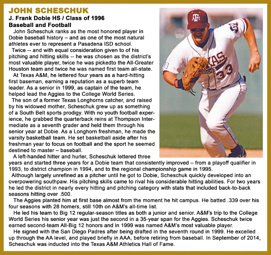 Inductee John Scheschuk