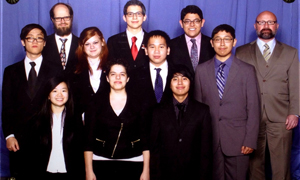 Bottom Row L-R:  Cindy Nguyen, Maria Ferreira, Angel Garcia Middle Row:  Daniel Ta, Sonia Bonavita, Tuan Phan, Vincent Gonzalez Top Row:  Coach Steven Higginbotham, Jonathan Zapata, Aaron Arambula, Coach Todd Geries