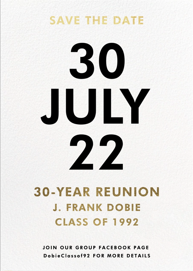 Class of 99 Reunion poster