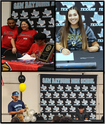 This is the image for the news article titled Rayburn Student-Athletes Commit to Next Level 