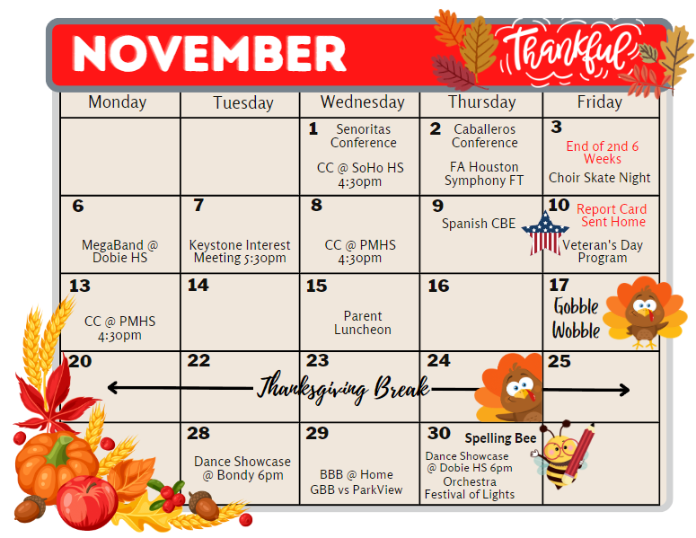 November Calendar