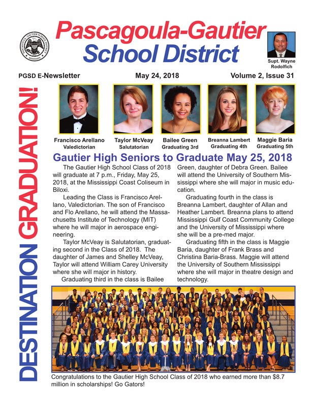 GHS Seniors to Graduate May 25, 2018