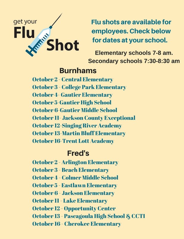 Flu shot schedule