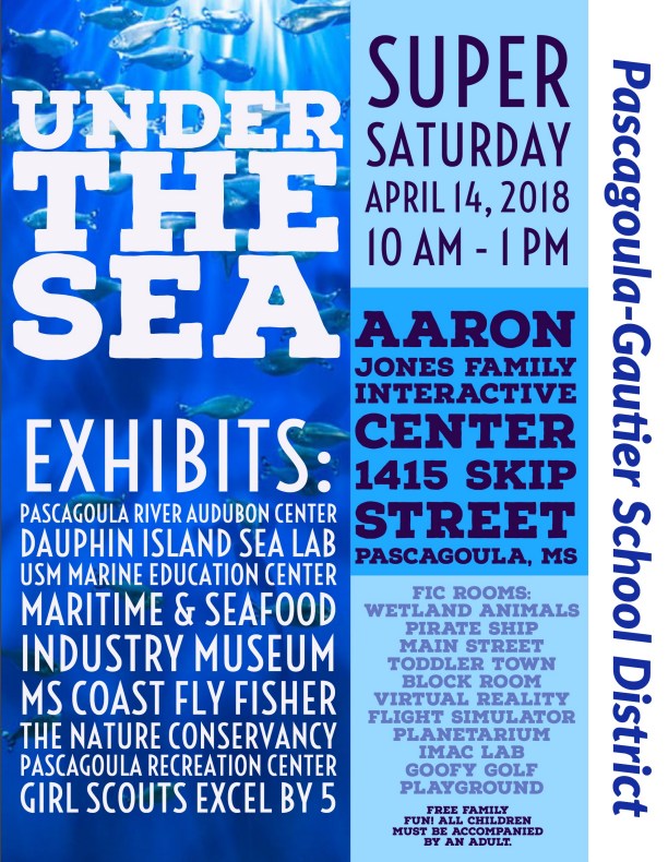 Under the Sea April 14, 2018 10 AM - 1 PM