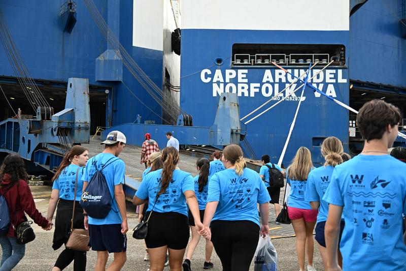 CCTI students learn about maritime careers at We Work the Waterways field trip