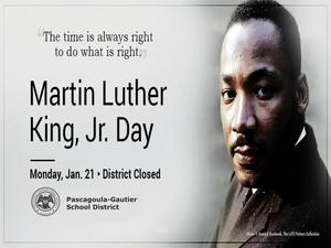 Martin Luther King Holiday - No School